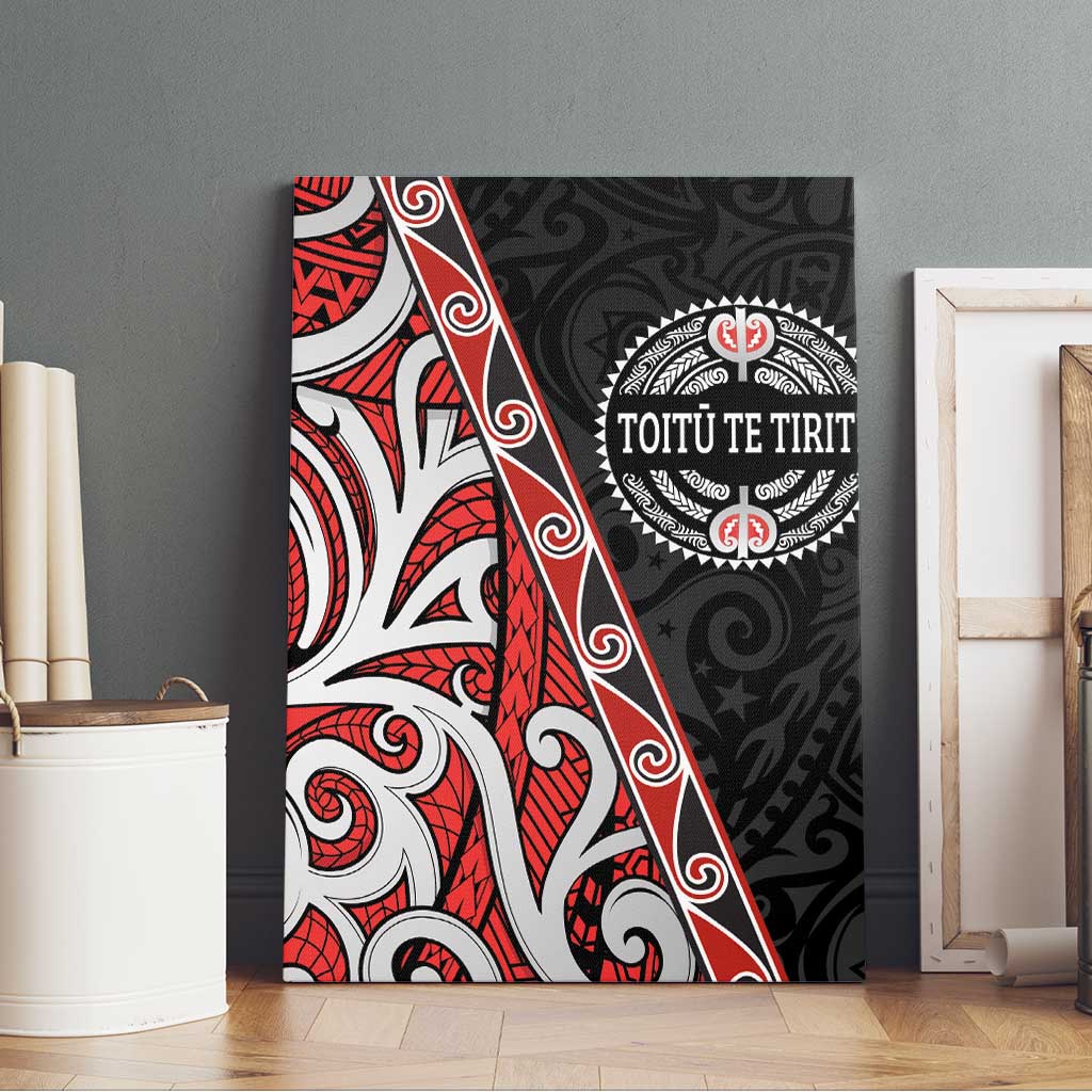Aotearoa Toitu Te Tiriti Canvas Wall Art Honour The Treaty New Zealand LT01 - Polynesian Pride