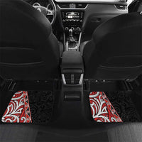 Aotearoa Toitu Te Tiriti Car Mats Honour The Treaty New Zealand LT01 Set 2pcs - Back Black - Polynesian Pride