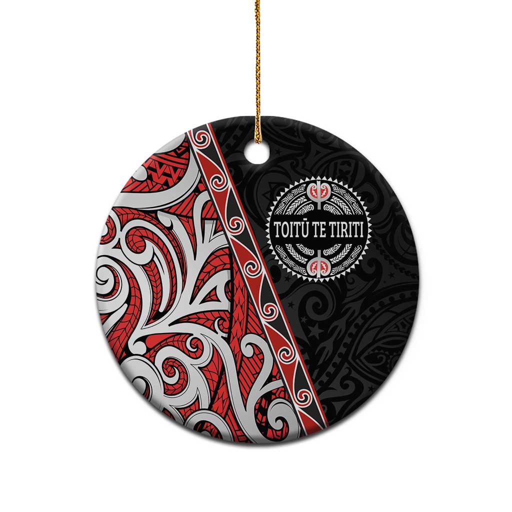 Aotearoa Toitu Te Tiriti Ceramic Ornament Honour The Treaty New Zealand LT01 - Polynesian Pride