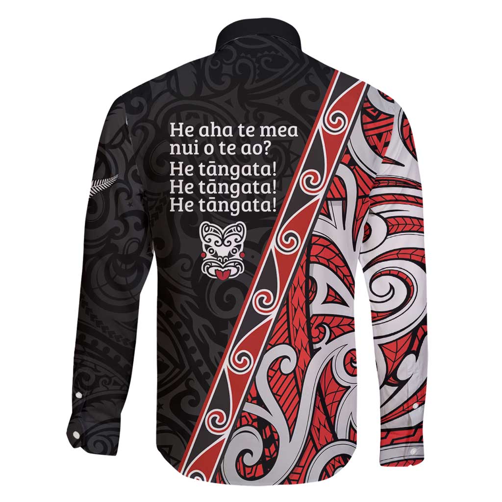 Aotearoa Toitu Te Tiriti Family Matching Long Sleeve Bodycon Dress and Hawaiian Shirt Honour The Treaty New Zealand LT01 - Polynesian Pride