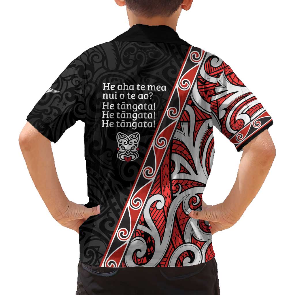 Aotearoa Toitu Te Tiriti Family Matching Off Shoulder Maxi Dress and Hawaiian Shirt Honour The Treaty New Zealand LT01 - Polynesian Pride