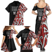 Aotearoa Toitu Te Tiriti Family Matching Summer Maxi Dress and Hawaiian Shirt Honour The Treaty New Zealand LT01 - Polynesian Pride