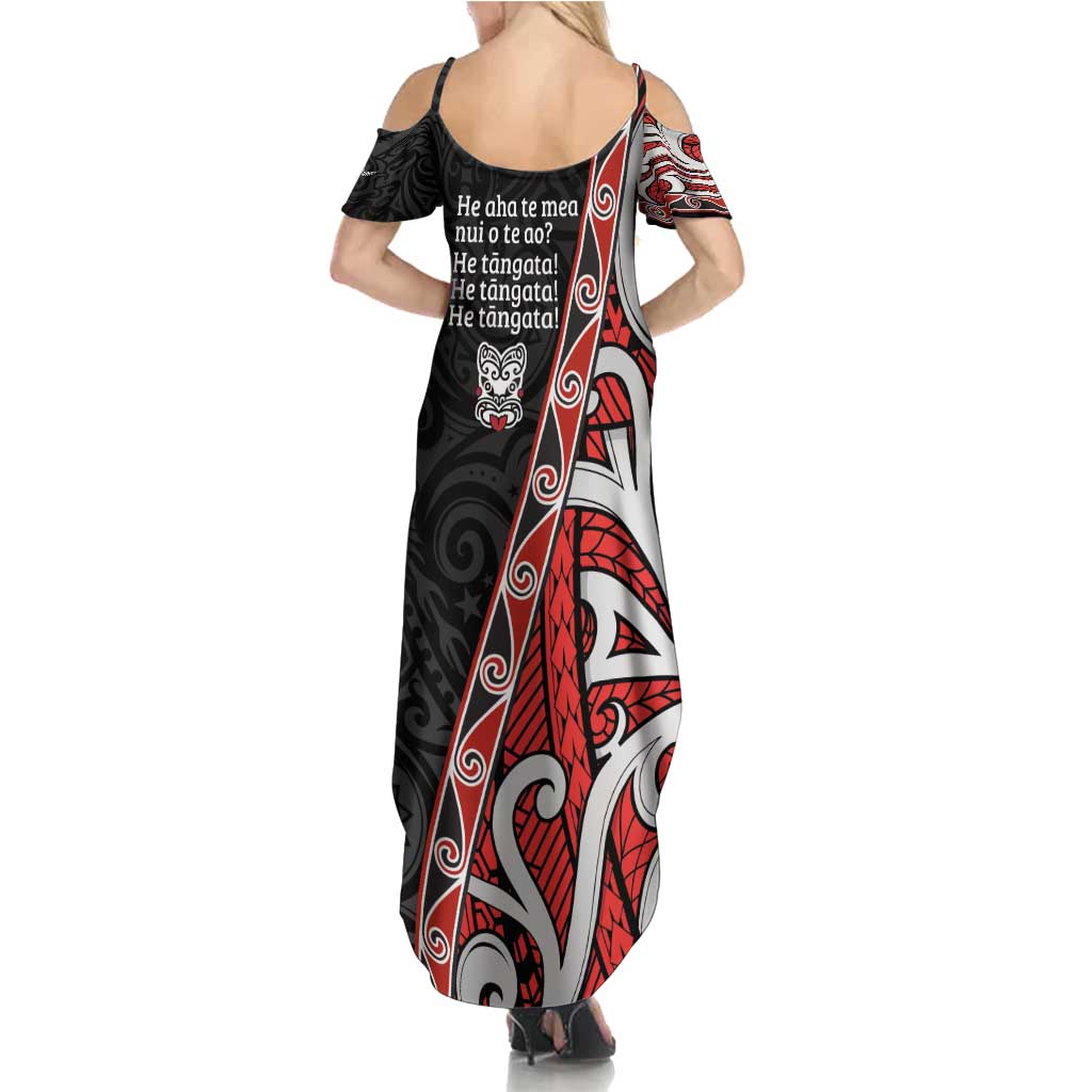 Aotearoa Toitu Te Tiriti Family Matching Summer Maxi Dress and Hawaiian Shirt Honour The Treaty New Zealand LT01 - Polynesian Pride