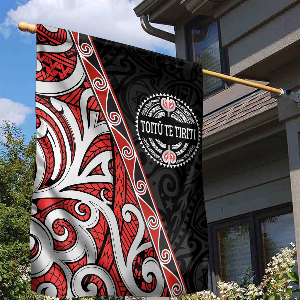 Aotearoa Toitu Te Tiriti Garden Flag Honour The Treaty New Zealand LT01 - Polynesian Pride
