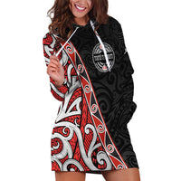 Aotearoa Toitu Te Tiriti Hoodie Dress Honour The Treaty New Zealand LT01 Black - Polynesian Pride