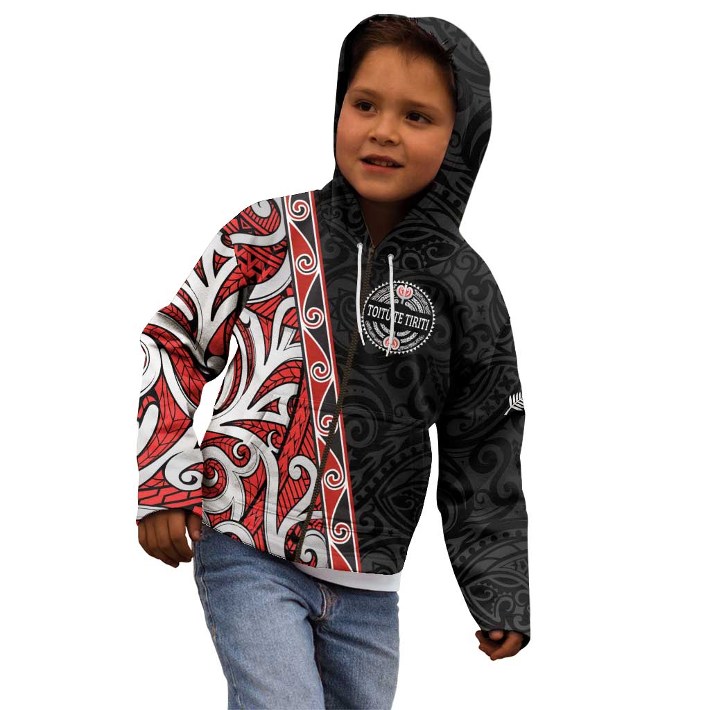 Aotearoa Toitu Te Tiriti Kid Hoodie Honour The Treaty New Zealand LT01 - Polynesian Pride