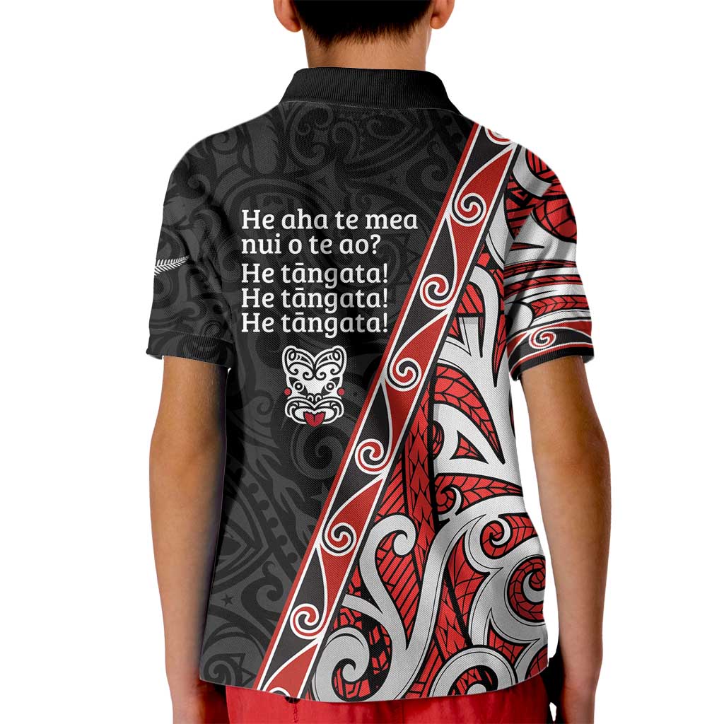 Aotearoa Toitu Te Tiriti Kid Polo Shirt Honour The Treaty New Zealand LT01 - Polynesian Pride