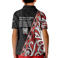 Aotearoa Toitu Te Tiriti Kid Polo Shirt Honour The Treaty New Zealand LT01 - Polynesian Pride