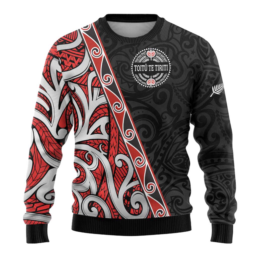 Aotearoa Toitu Te Tiriti Ugly Christmas Sweater Honour The Treaty New Zealand LT01 - Polynesian Pride