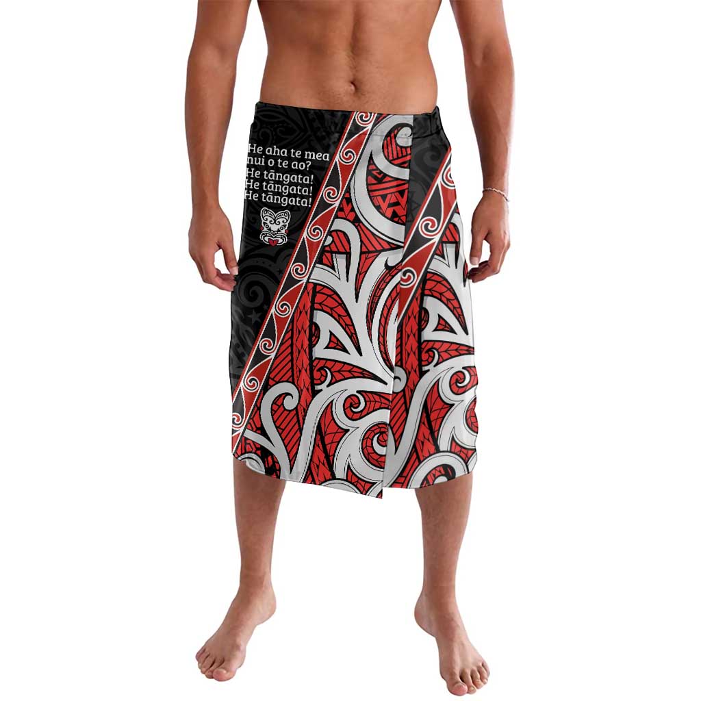 Aotearoa Toitu Te Tiriti Lavalava Honour The Treaty New Zealand LT01 Black - Polynesian Pride