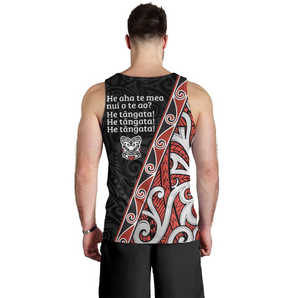 Aotearoa Toitu Te Tiriti Men Tank Top Honour The Treaty New Zealand LT01 - Polynesian Pride