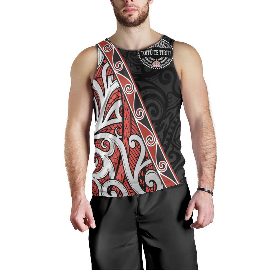 Aotearoa Toitu Te Tiriti Men Tank Top Honour The Treaty New Zealand LT01 - Polynesian Pride