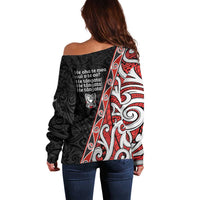 Aotearoa Toitu Te Tiriti Off Shoulder Sweater Honour The Treaty New Zealand LT01 - Polynesian Pride