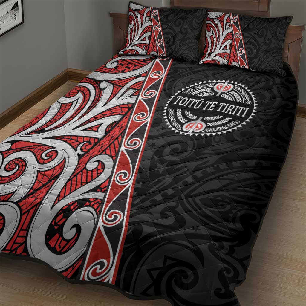 Aotearoa Toitu Te Tiriti Quilt Bed Set Honour The Treaty New Zealand LT01 - Polynesian Pride