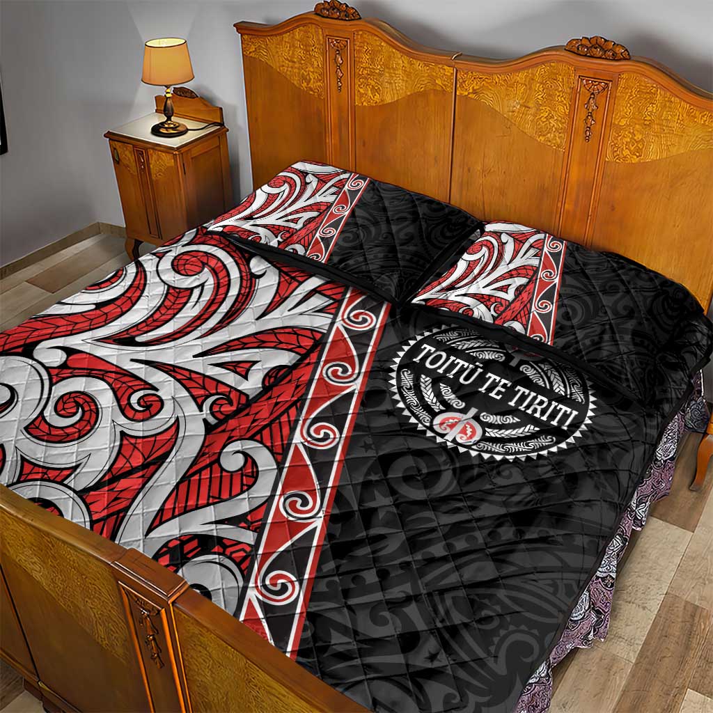 Aotearoa Toitu Te Tiriti Quilt Bed Set Honour The Treaty New Zealand LT01 - Polynesian Pride