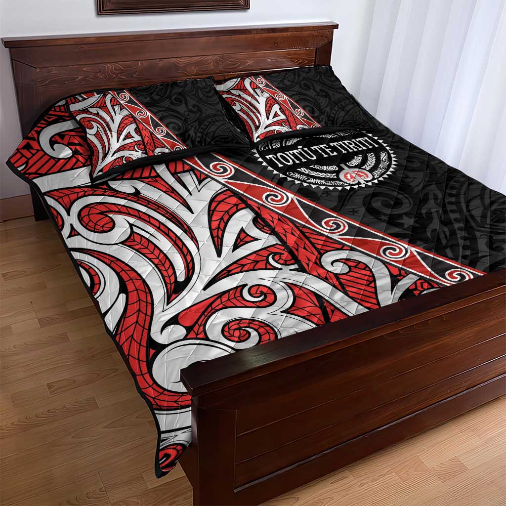 Aotearoa Toitu Te Tiriti Quilt Bed Set Honour The Treaty New Zealand LT01 - Polynesian Pride