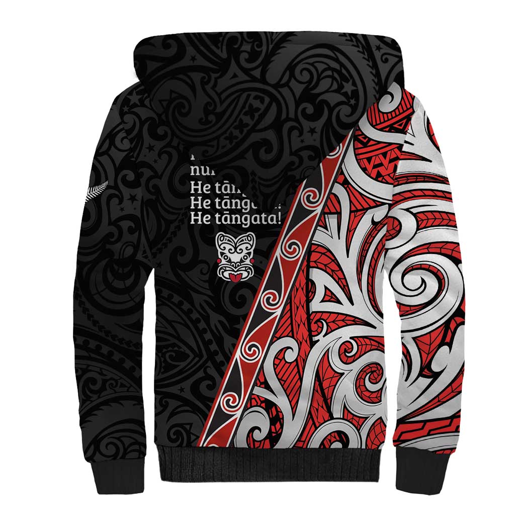 Aotearoa Toitu Te Tiriti Sherpa Hoodie Honour The Treaty New Zealand LT01 - Polynesian Pride