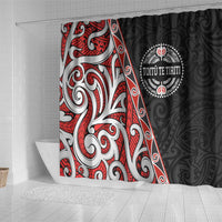 Aotearoa Toitu Te Tiriti Shower Curtain Honour The Treaty New Zealand LT01 - Polynesian Pride