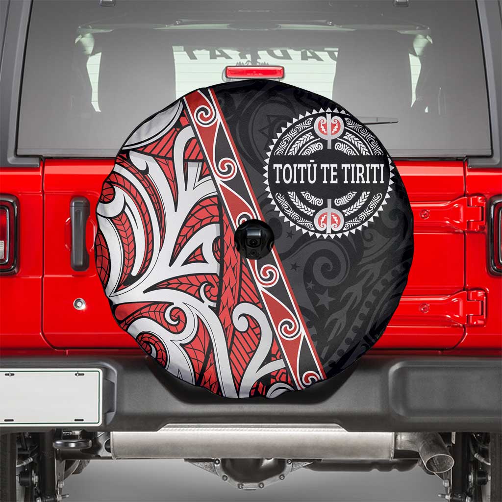 Aotearoa Toitu Te Tiriti Spare Tire Cover Honour The Treaty New Zealand LT01 - Polynesian Pride