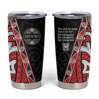 Aotearoa Toitu Te Tiriti Tumbler Cup Honour The Treaty New Zealand LT01 Black - Polynesian Pride