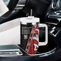 Aotearoa Toitu Te Tiriti Tumbler With Handle Honour The Treaty New Zealand LT01 - Polynesian Pride