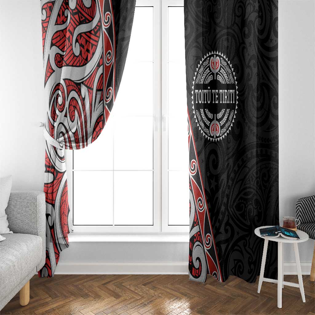 Aotearoa Toitu Te Tiriti Window Curtain Honour The Treaty New Zealand LT01 - Polynesian Pride