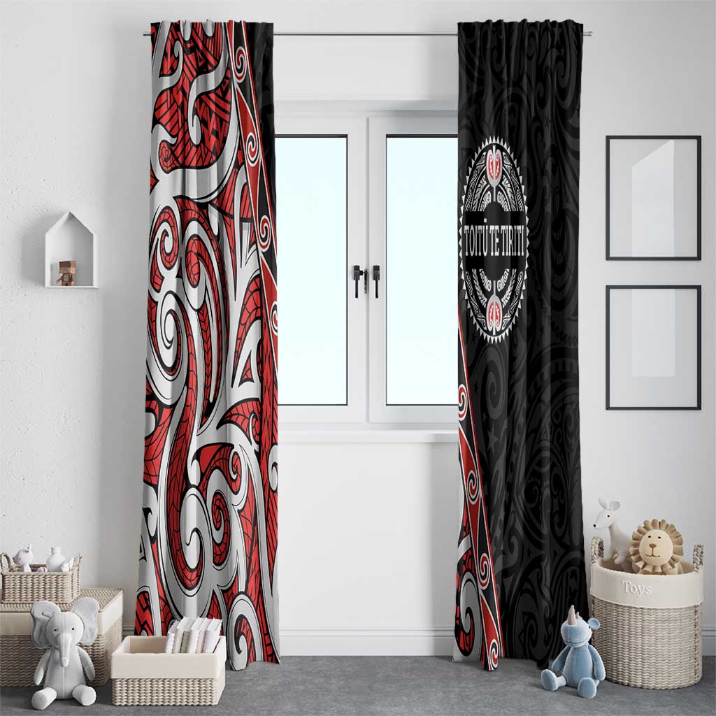 Aotearoa Toitu Te Tiriti Window Curtain Honour The Treaty New Zealand LT01 - Polynesian Pride