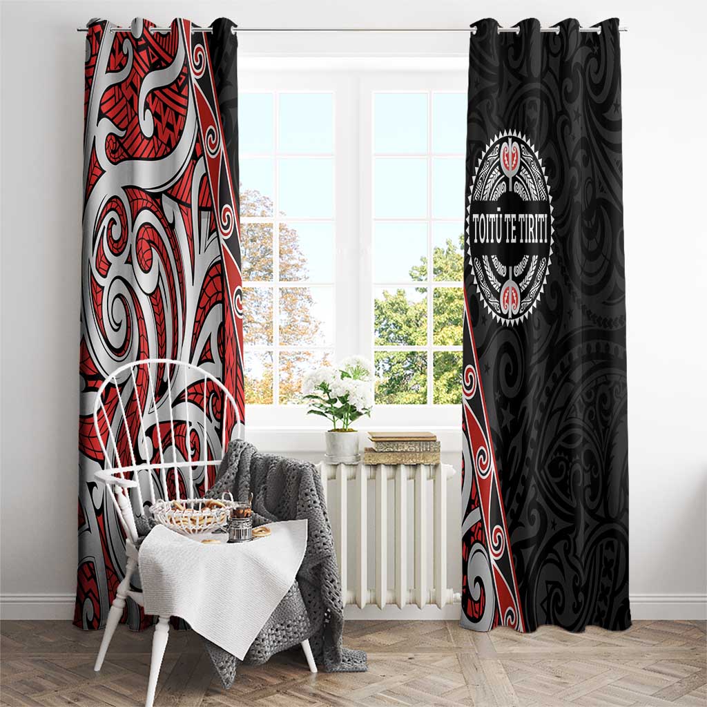 Aotearoa Toitu Te Tiriti Window Curtain Honour The Treaty New Zealand LT01 - Polynesian Pride