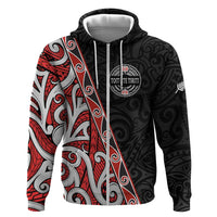 Aotearoa Toitu Te Tiriti Zip Hoodie Honour The Treaty New Zealand LT01 Zip Hoodie Black - Polynesian Pride