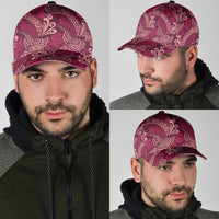Sweet Pink Monstera Classic Cap Polynesian Tribal Pattern - Polynesian Pride