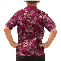 Sweet Pink Monstera Family Matching Mermaid Dress and Hawaiian Shirt Polynesian Tribal Pattern LT01 - Polynesian Pride