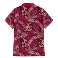 Sweet Pink Monstera Family Matching Mermaid Dress and Hawaiian Shirt Polynesian Tribal Pattern LT01 - Polynesian Pride