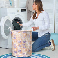 Anthurium Plumeria Lei Pastel Laundry Basket Orange Hawaiian Splendid Palaka