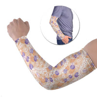 Anthurium Plumeria Lei Pastel Arm Sleeves Orange Hawaiian Splendid Palaka