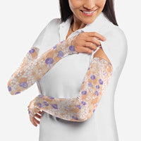 Anthurium Plumeria Lei Pastel Arm Sleeves Orange Hawaiian Splendid Palaka