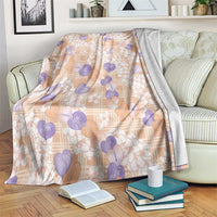 Anthurium Plumeria Lei Pastel Blanket Orange Hawaiian Splendid Palaka