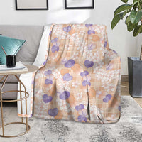Anthurium Plumeria Lei Pastel Blanket Orange Hawaiian Splendid Palaka