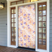 Anthurium Plumeria Lei Pastel Door Cover Orange Hawaiian Splendid Palaka
