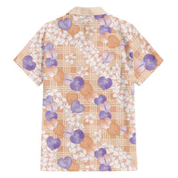 Anthurium Plumeria Lei Pastel Hawaiian Shirt Orange Hawaiian Splendid Palaka LT01 - Polynesian Pride