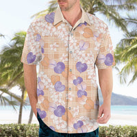 Anthurium Plumeria Lei Pastel Hawaiian Shirt Orange Hawaiian Splendid Palaka LT01 - Polynesian Pride