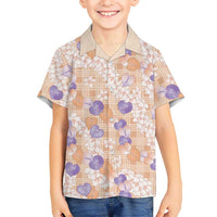 Anthurium Plumeria Lei Pastel Hawaiian Shirt Orange Hawaiian Splendid Palaka LT01 - Polynesian Pride