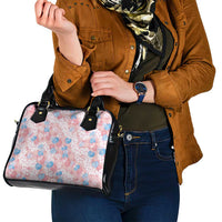 Anthurium Plumeria Lei Pastel Shoulder Handbag Pink Hawaiian Splendid Palaka