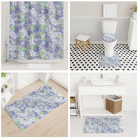 Anthurium Plumeria Lei Pastel Bathroom Set Purple Hawaiian Splendid Palaka