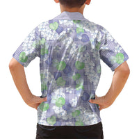Anthurium Plumeria Lei Pastel Family Matching Short Sleeve Bodycon Dress and Hawaiian Shirt Purple Hawaiian Splendid Palaka LT01 - Polynesian Pride