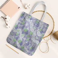 Anthurium Plumeria Lei Pastel Tote Bag Purple Hawaiian Splendid Palaka