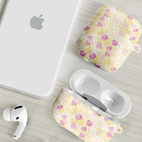 Anthurium Plumeria Lei Pastel AirPods Case Yellow Hawaiian Splendid Palaka