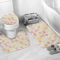 Anthurium Plumeria Lei Pastel Bathroom Set Yellow Hawaiian Splendid Palaka