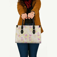 Anthurium Plumeria Lei Pastel Leather Bag Yellow Hawaiian Splendid Palaka