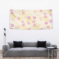 Anthurium Plumeria Lei Pastel Tapestry Yellow Hawaiian Splendid Palaka