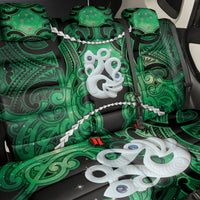 Maori Matariki Manaia Kakariki Back Car Seat Cover Maori Kowhaiwhai Pattern Galaxy